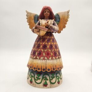 Jim Shore 2002 Heartwood Creek Angel of Contentment Figurine Folk‎ Art Vintage